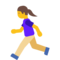 Woman Running emoji on Google